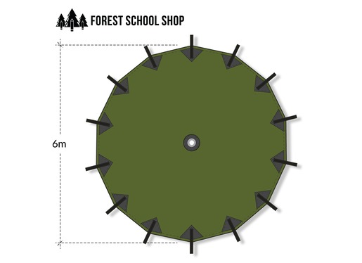 Forest School Parachute Tarp